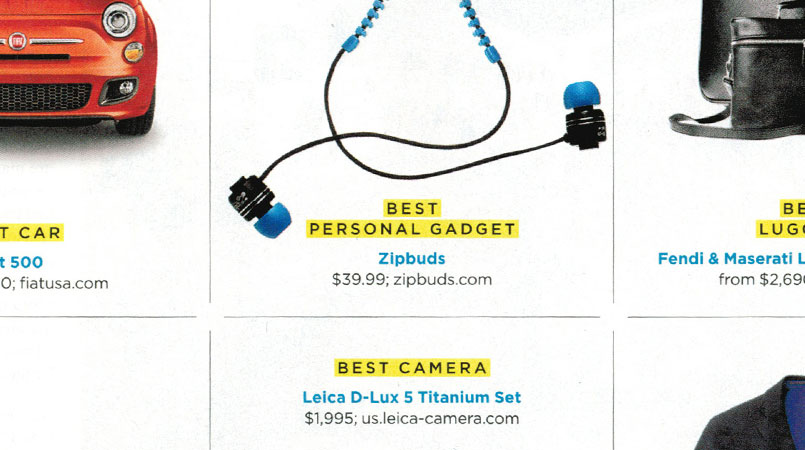 Zipbuds Anti-tangle Earbuds Developed by Pillar Product Design