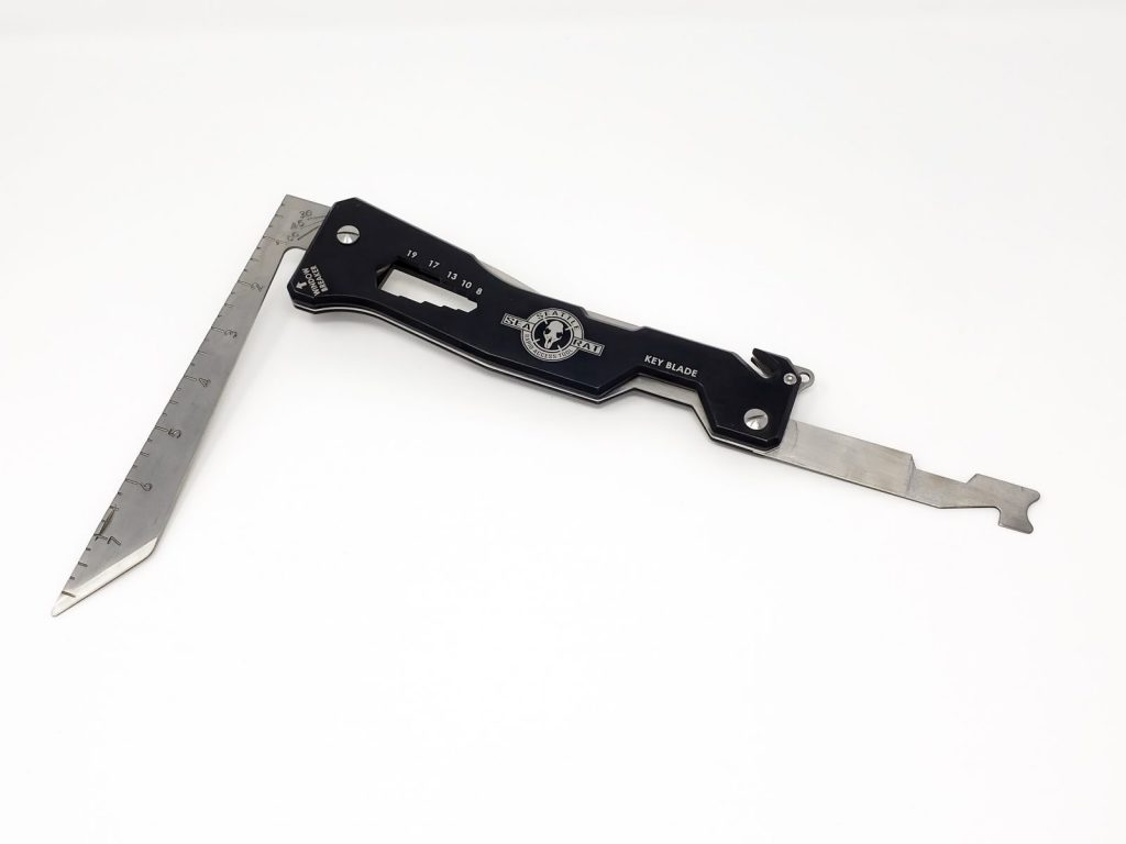 Firefighter Building Access Tool with Shove Knife and Key Blade