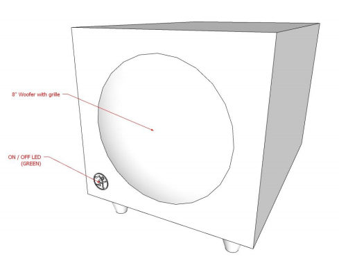 Mackie Audio Subwoofer Initial Idea to Concept Sketch